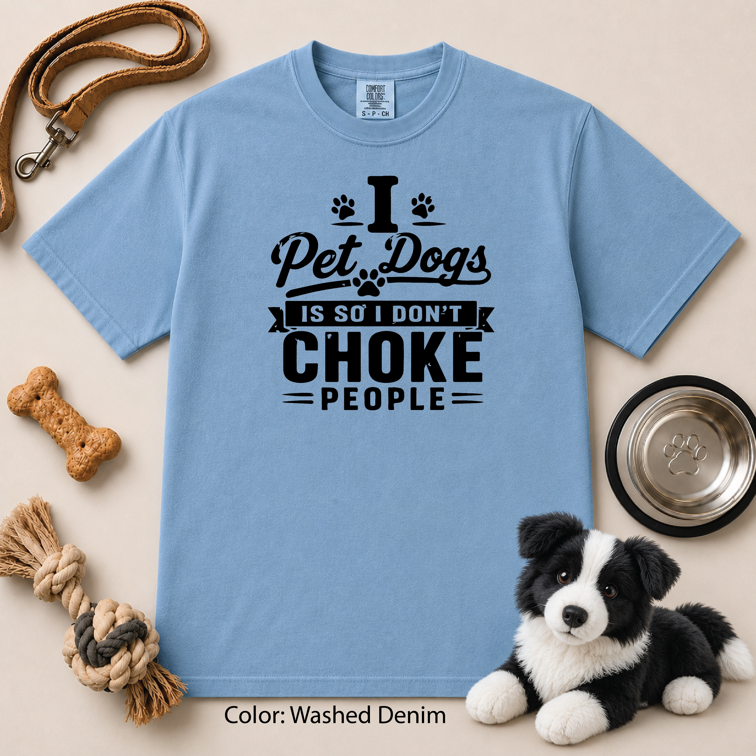 119 I pet Dogs Sp I Don't Choke People