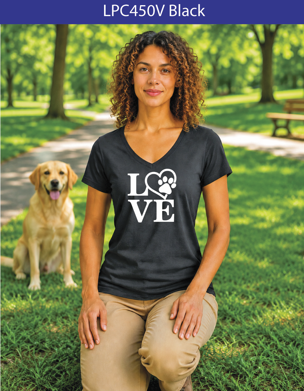 321V LOVE Paw Print