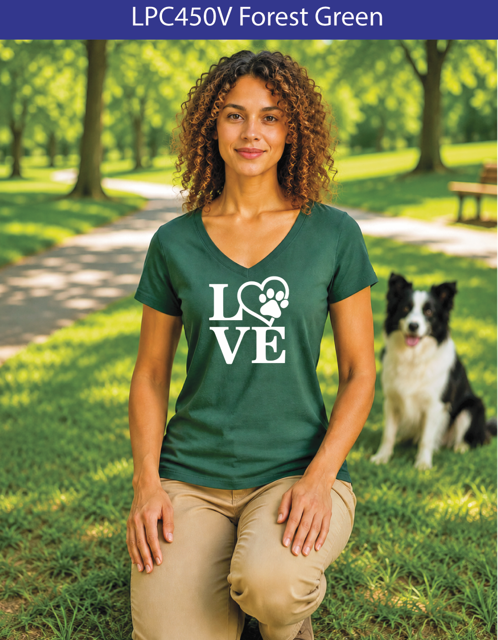 321V LOVE Paw Print