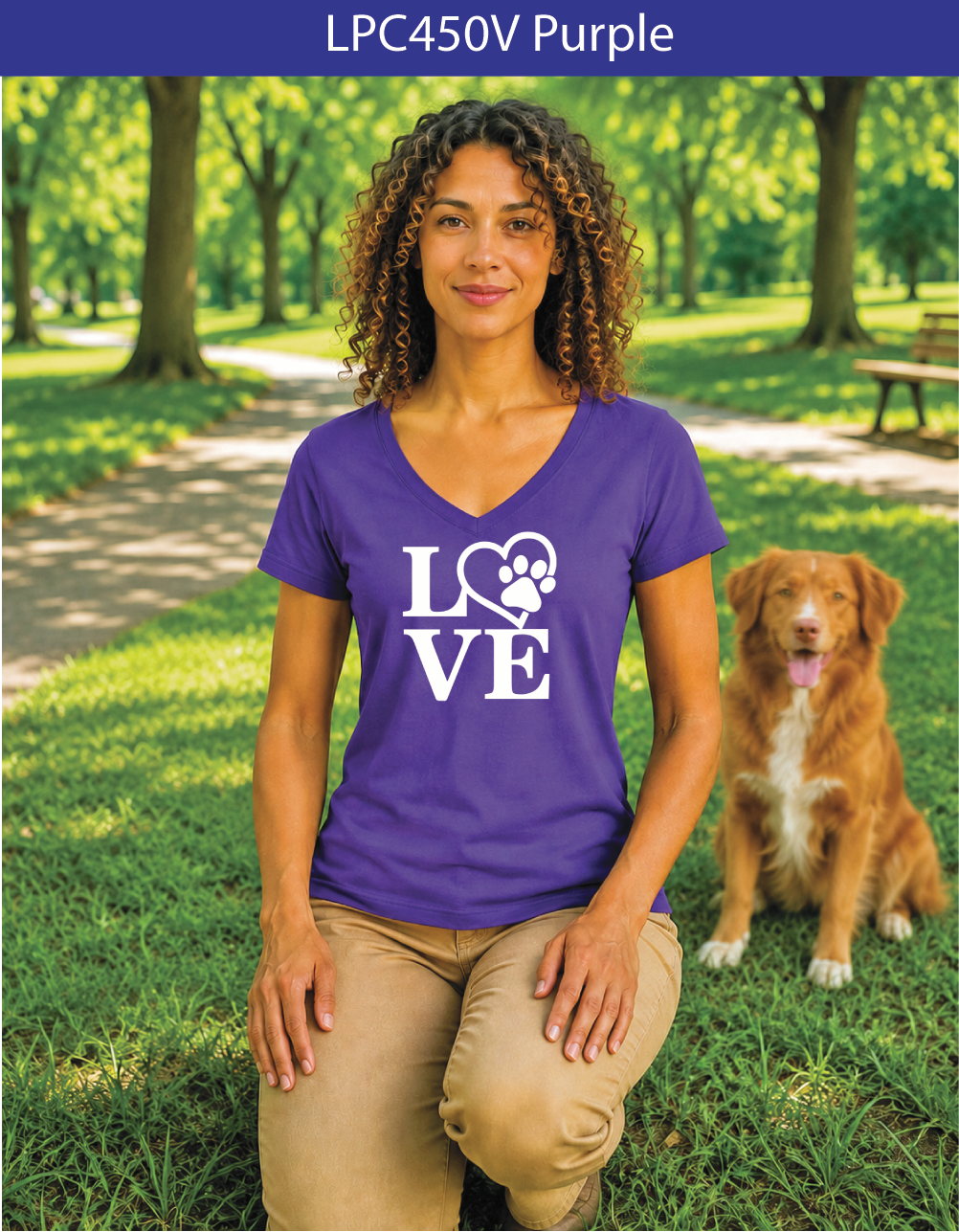 321V LOVE Paw Print