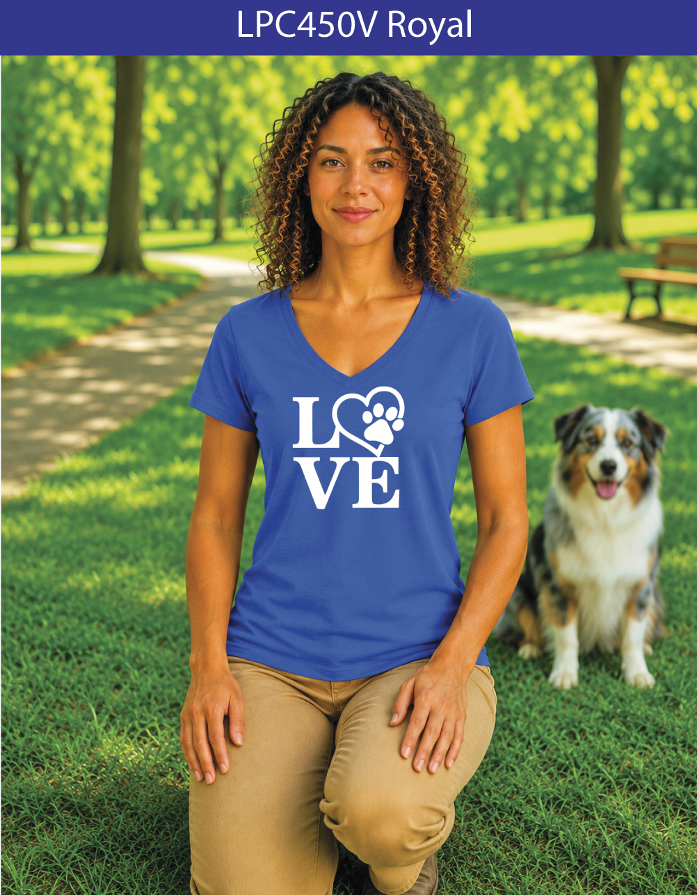 321V LOVE Paw Print