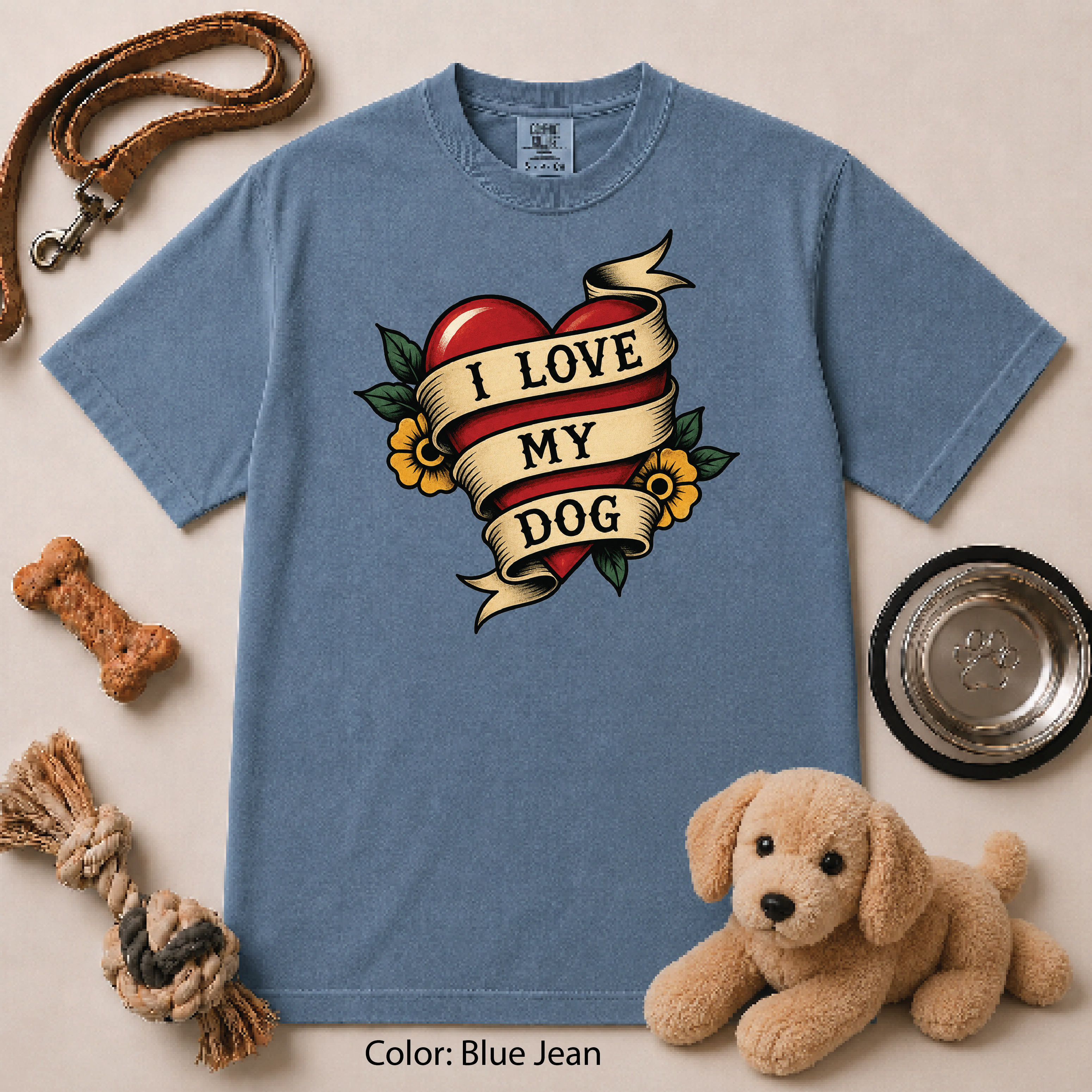 139 I Love My Dog Heart TAT