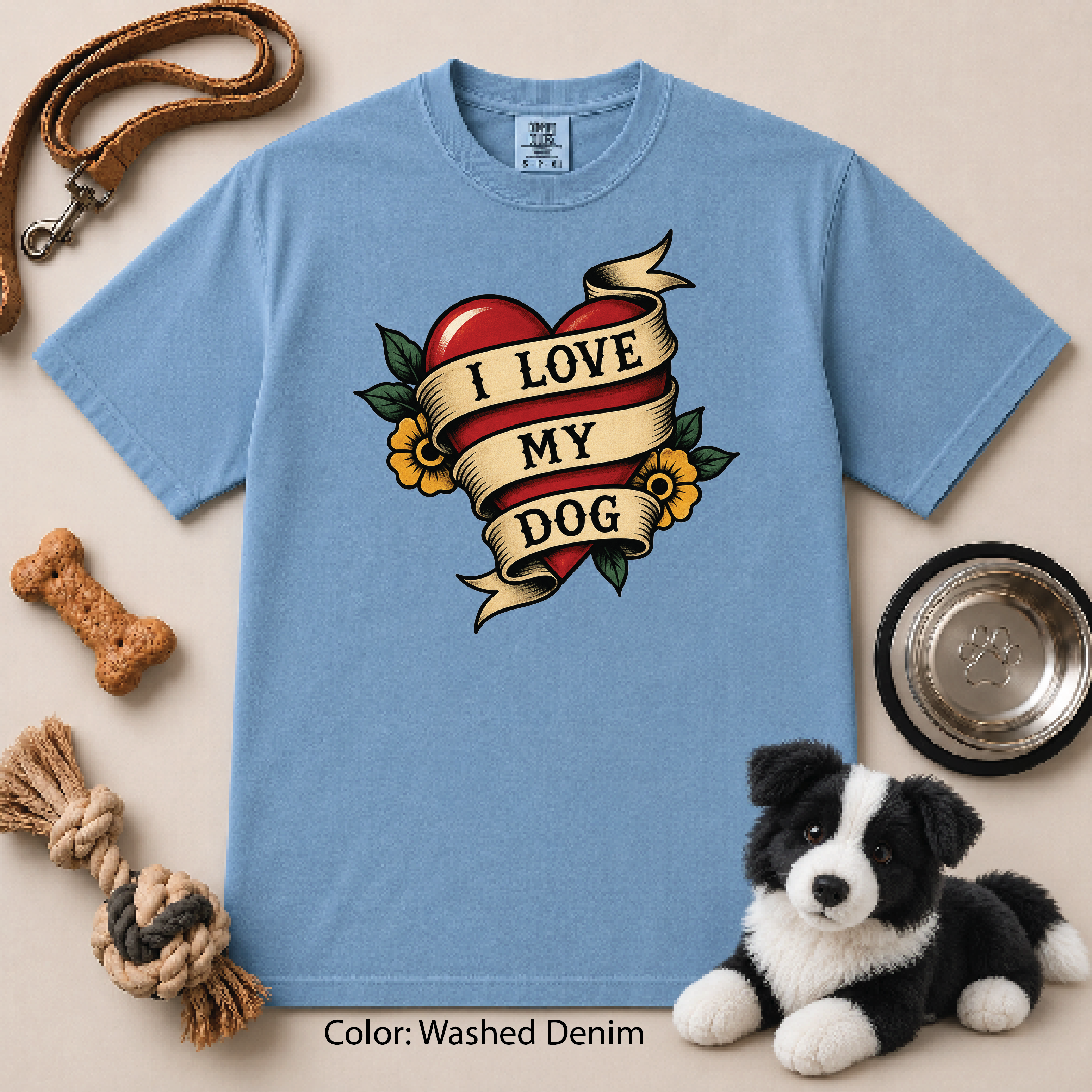 139 I Love My Dog Heart TAT