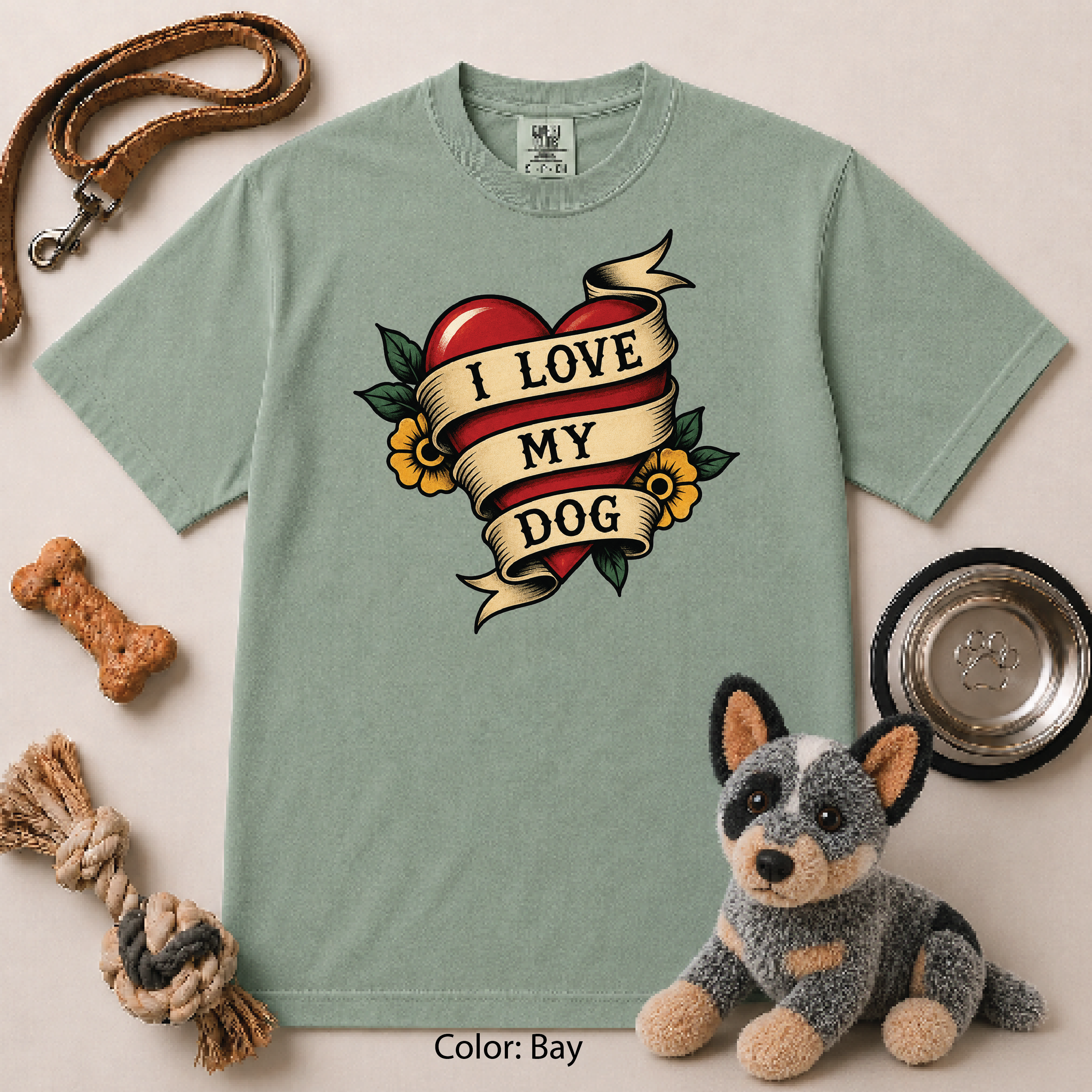 139 I Love My Dog Heart TAT