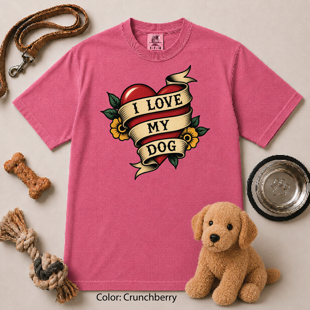 139 I Love My Dog Heart TAT