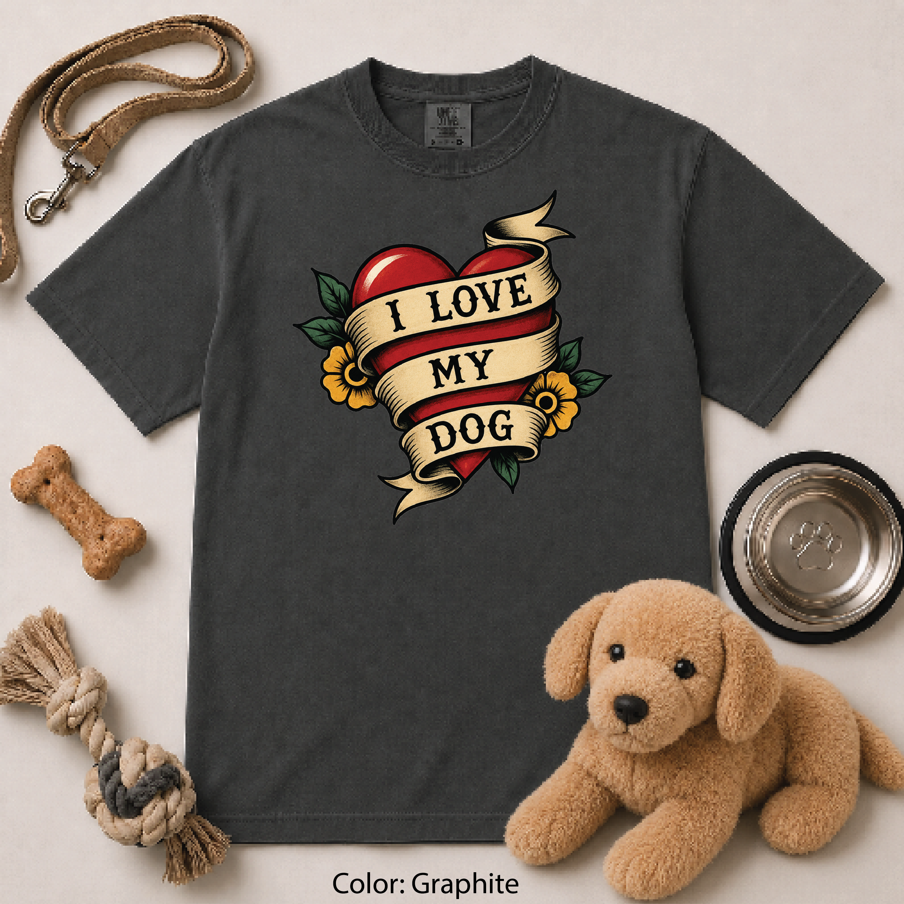 139 I Love My Dog Heart TAT