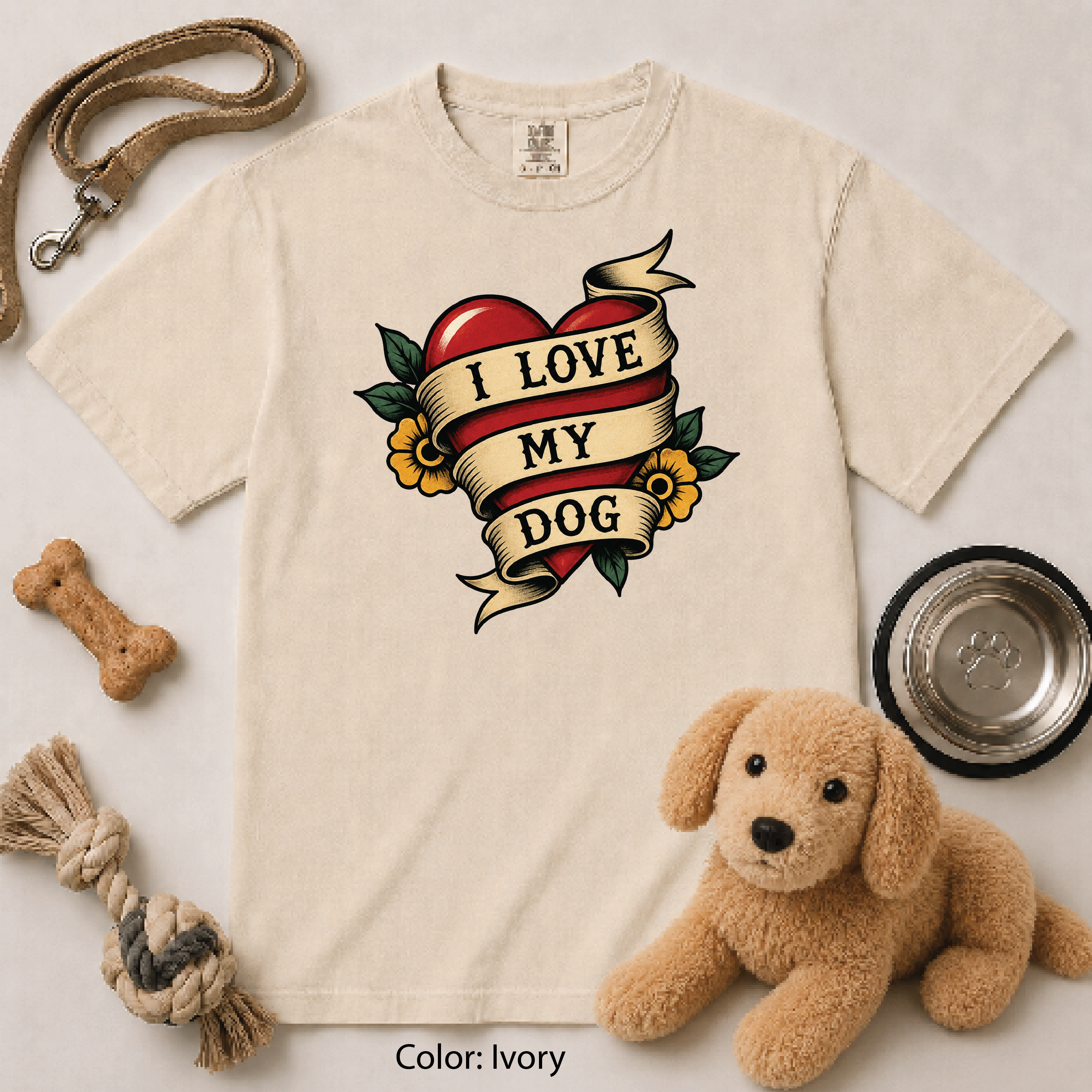 139 I Love My Dog Heart TAT