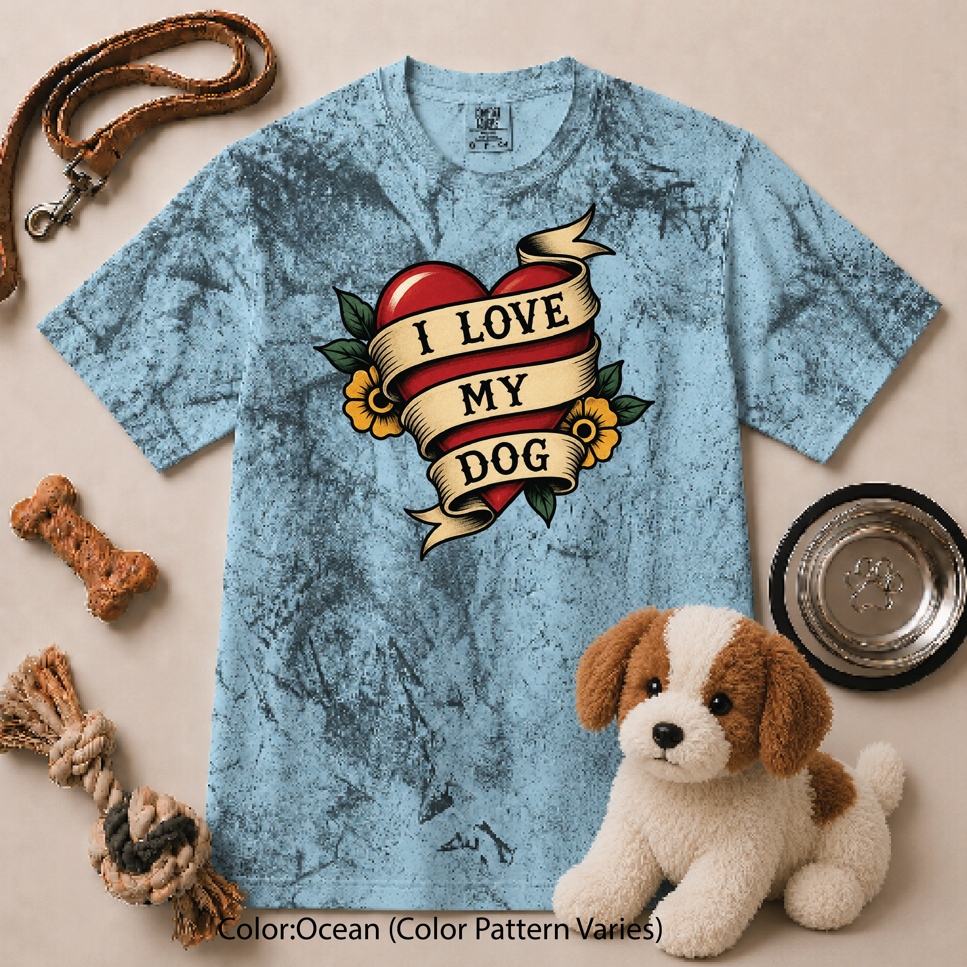 139 I Love My Dog Heart TAT