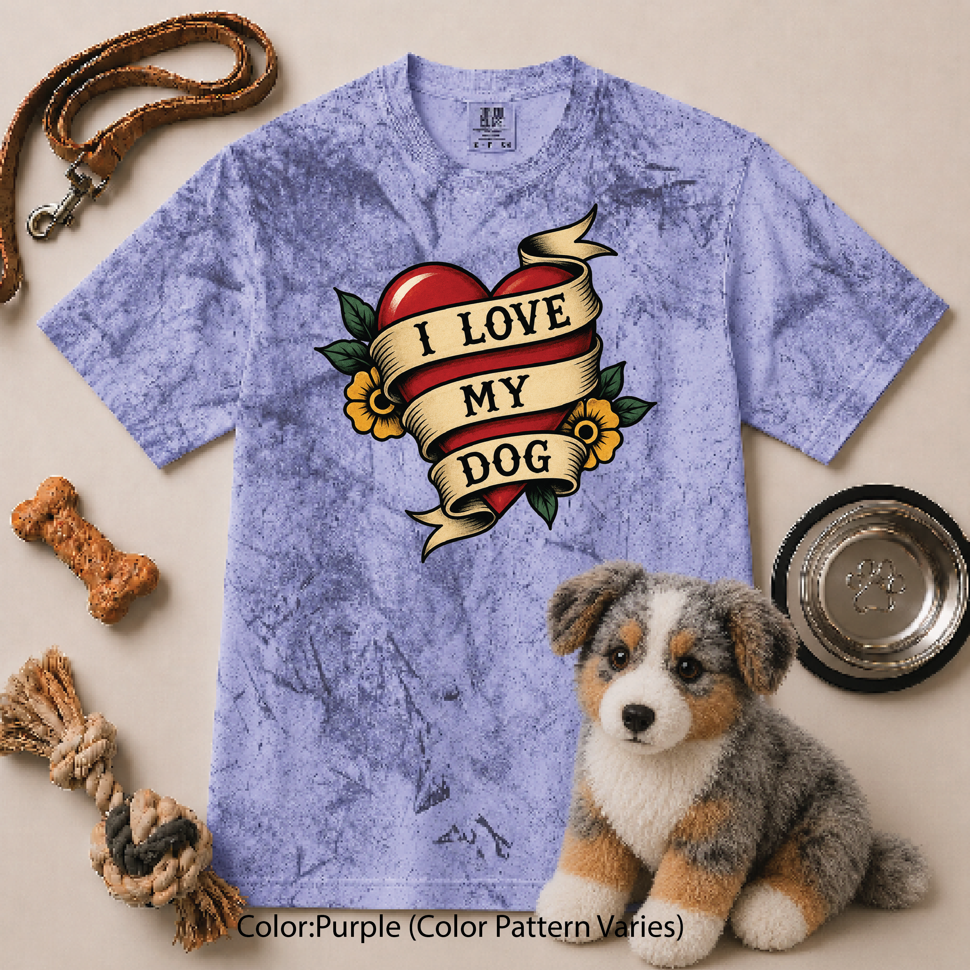 139 I Love My Dog Heart TAT