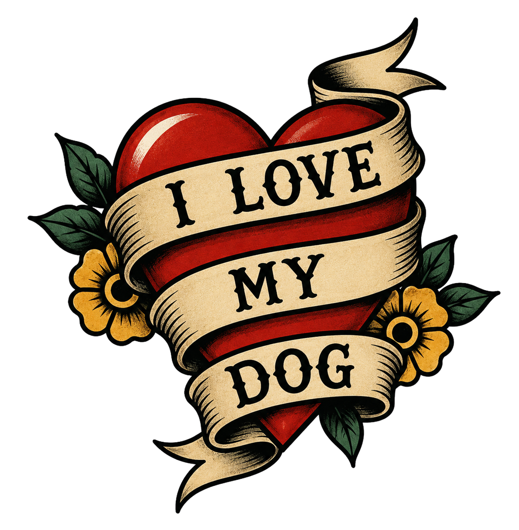 139 I Love My Dog Heart TAT